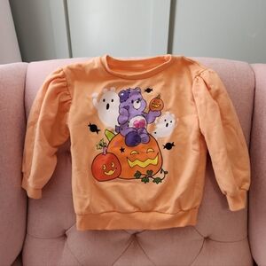 Care Bears Orange 4t Pumpkin Ghost Halloween Sweater Sweatshirt